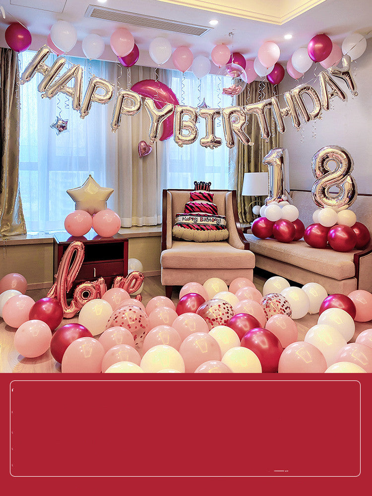 Happy-Birthday-Ballon-Set, Geburtstagsdeko – Ansicht 16