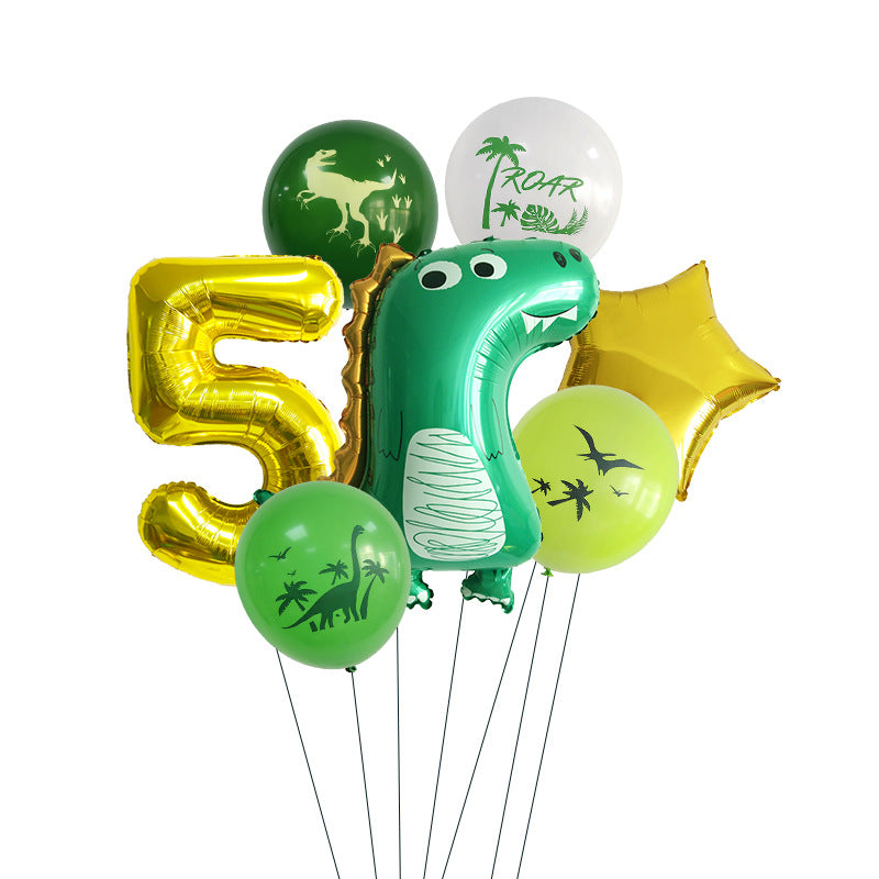 Dinosaurier Party-Set mit Ballons und Partygeschirr – Ansicht 12