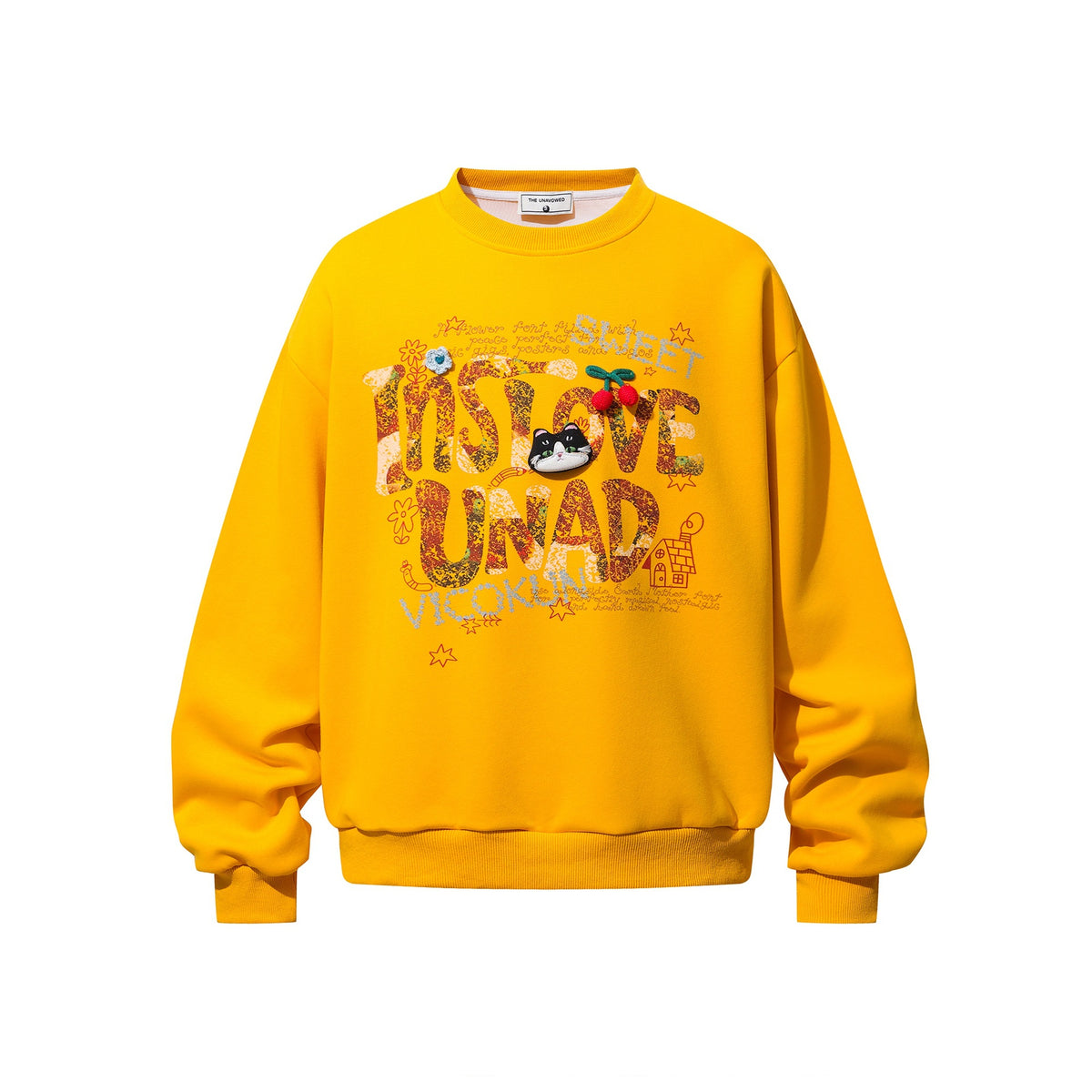 Hoodie mit 3D-Deko-Print Ausgefallenes Design