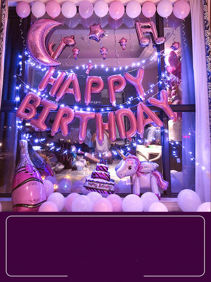 Happy-Birthday-Ballon-Set, Geburtstagsdeko – Ansicht 7