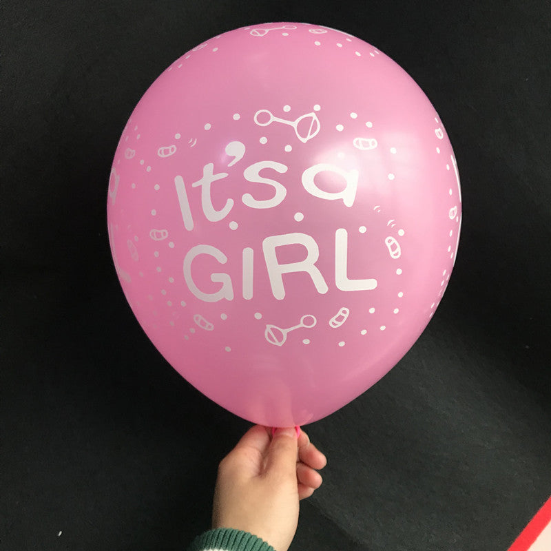 Gender-Reveal-Luftballons in Blau oder Pink, 10 Stück – Ansicht 7