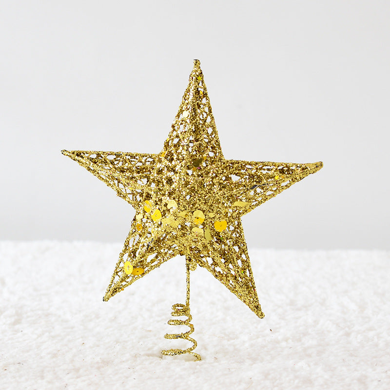 Christbaumspitze Stern aus Metall – Ansicht 6