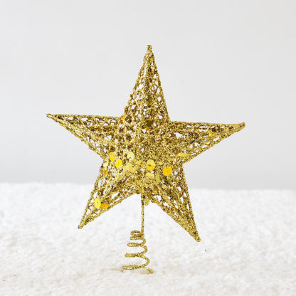 Christbaumspitze Stern aus Metall – Ansicht 6