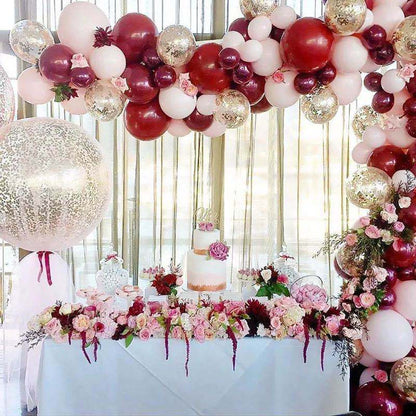 Ballongirlande in Weinrot, Ballonbogen-Set – Ansicht 4