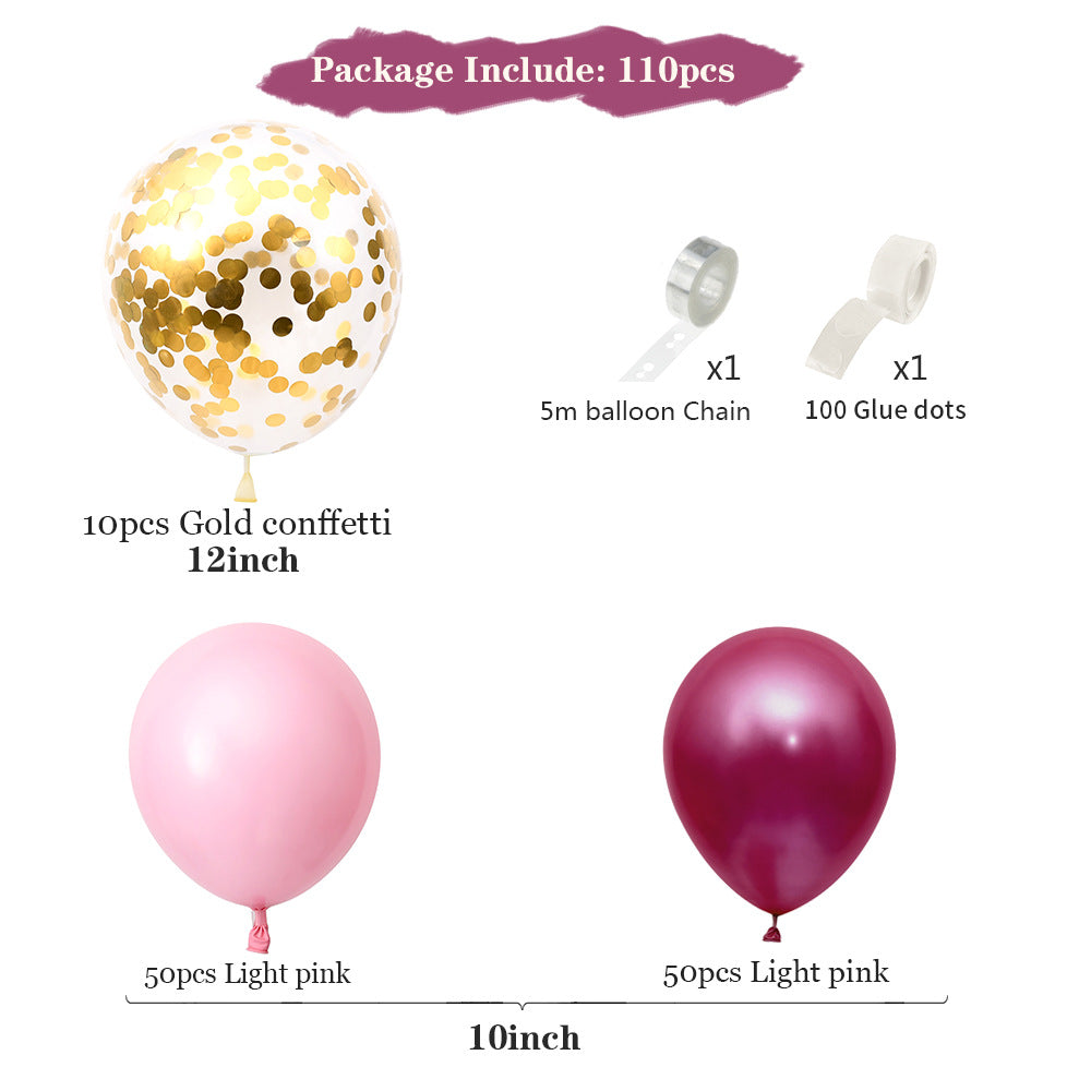 Ballongirlande in Weinrot, Ballonbogen-Set – Ansicht 2