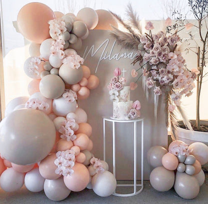Ballongirlande in Nude-Tönen, Ballonbogen-Set – Ansicht 6