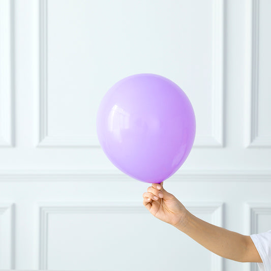Ballongirlande Macaron Lila, Weiß & Silber – Ansicht 2