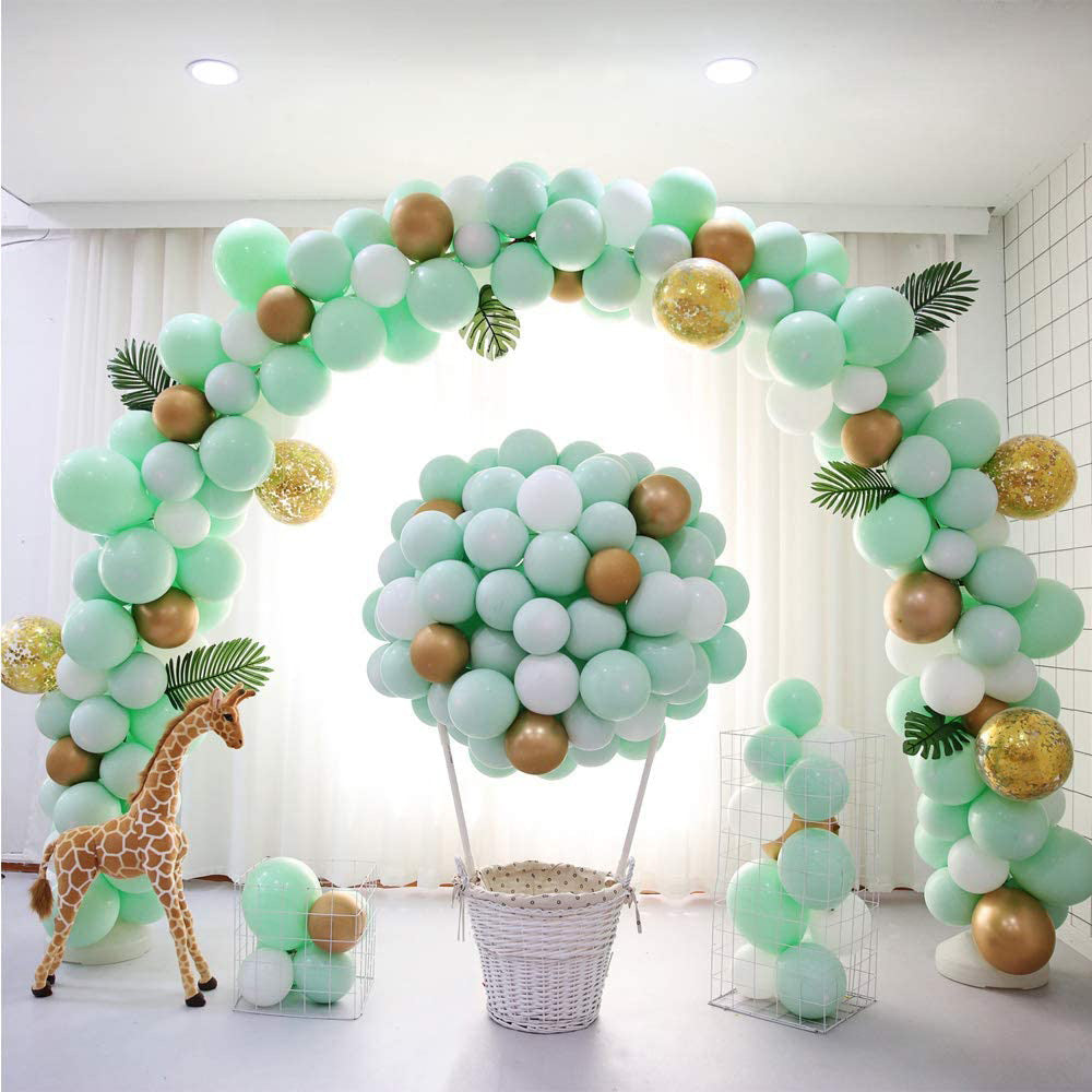 Ballongirlande in Mintgrün, Ballonbogen-Set – Ansicht 1