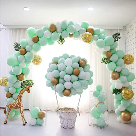 Ballongirlande in Mintgrün, Ballonbogen-Set – Ansicht 1