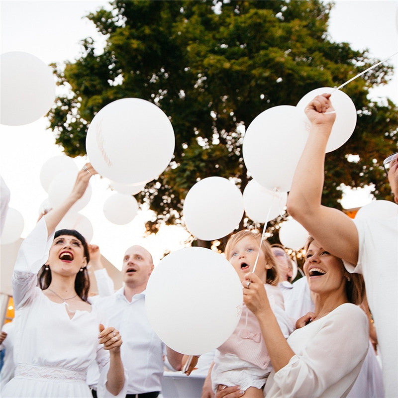 Weiße Luftballons, 100 Stück – Ansicht 4