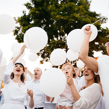 Weiße Luftballons, 100 Stück – Ansicht 4