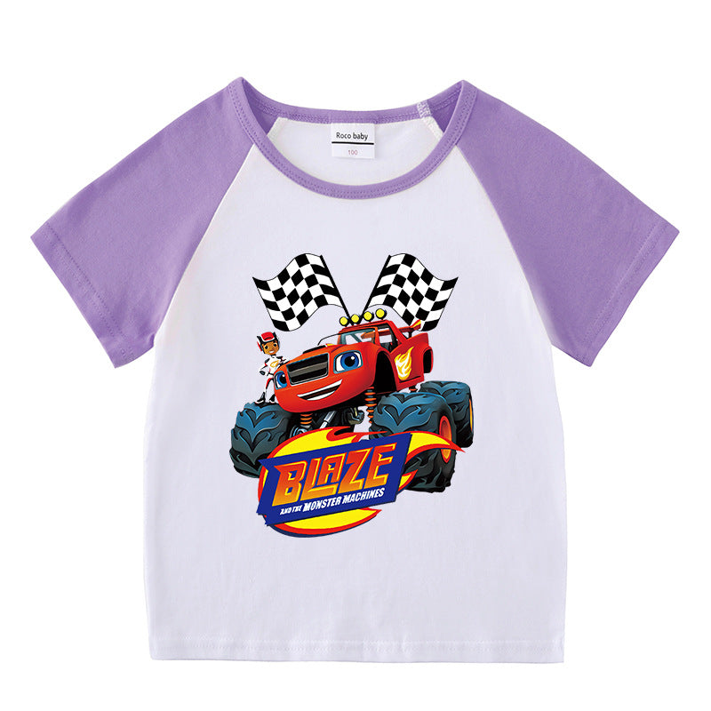 Children's summer clothing short sleeved T-shirt for men and women