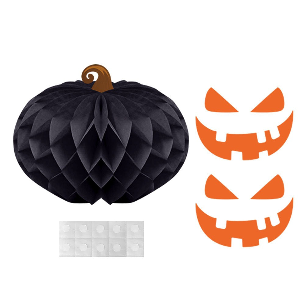 Halloween Decoration Honeycomb Ball Hanging Ornament Halloween Party Decoration Pumpkin Spider 3D Honeycomb