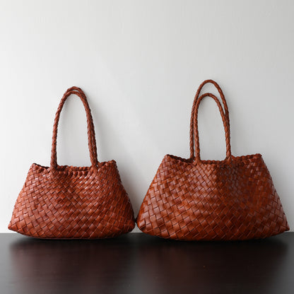 Geflochtene Henkeltasche Damen Unterarmtasche