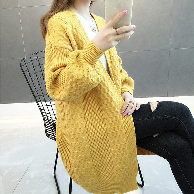 Weite Damen-Strickjacke mit Ballonärmeln in Grün – Bild 5