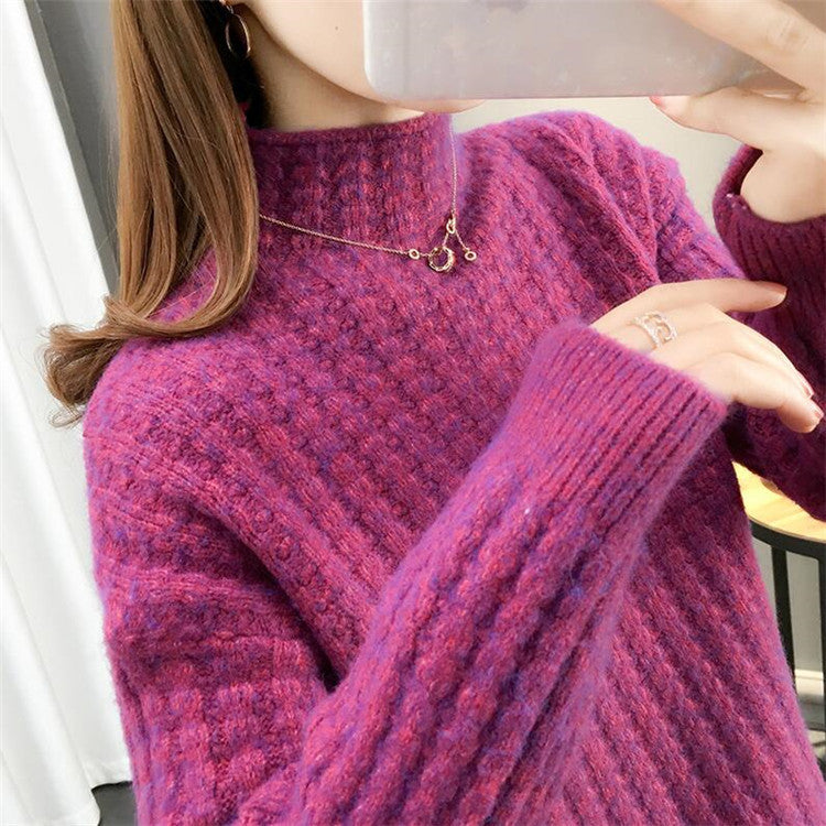 Damen-Rollkragenpullover mit Zopfmuster – Bild 9