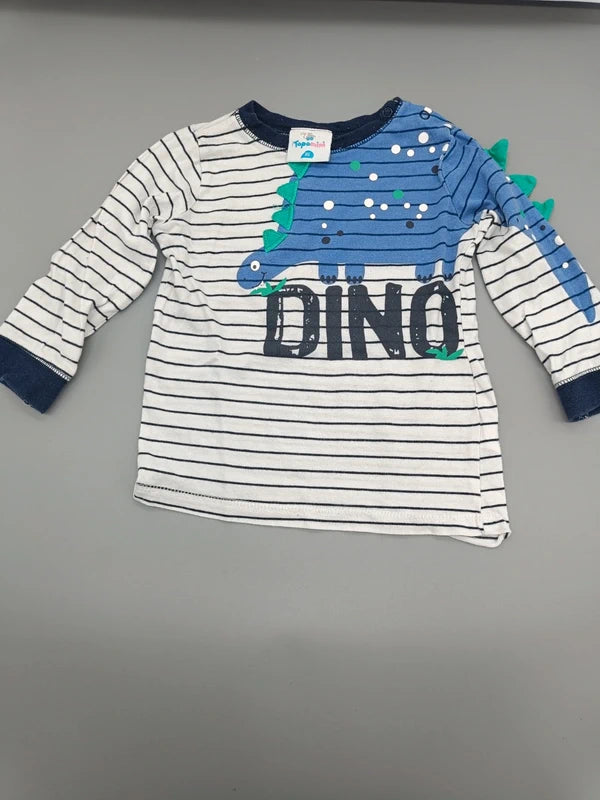 Topomini Dinosaurier Pullover Vorderseite