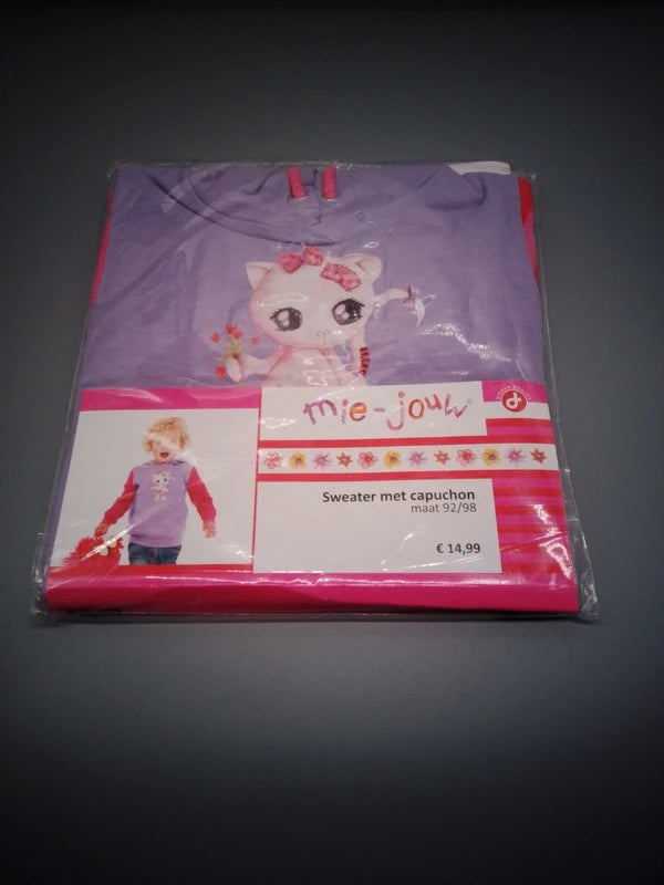Mie Youw Kapuzenpullover Flieder Detail