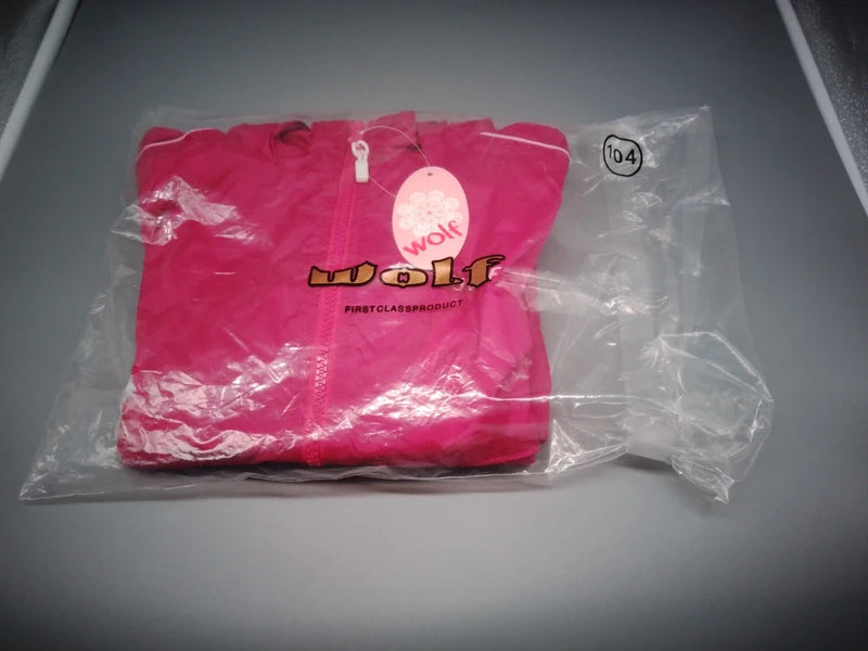 Wolf Regenjacke pink Detail 2