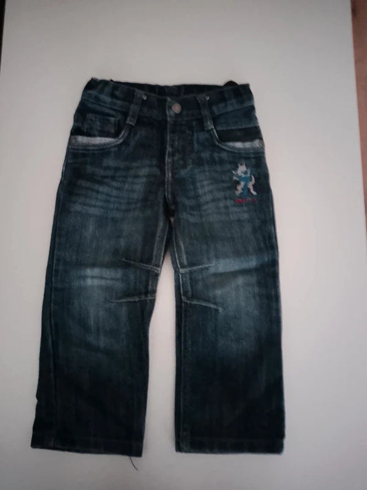 Kinderjeans mit Wolf-Motiv – Lupilu (24-36 Monate)