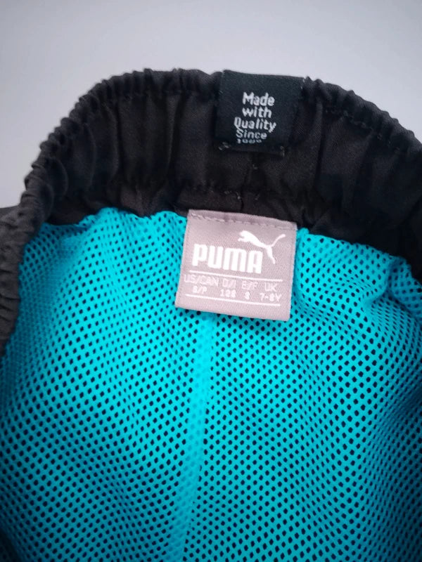 Schwimmshorts schwarz/türkis – Puma (8 Jahre)