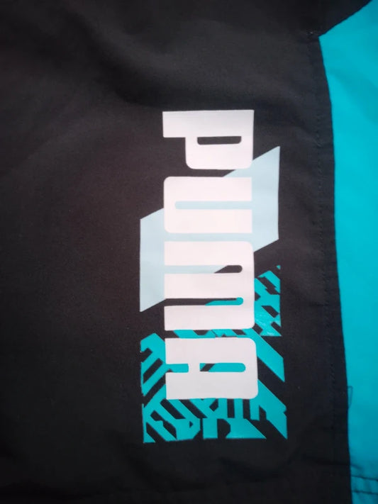 Schwimmshorts schwarz/türkis – Puma (8 Jahre)