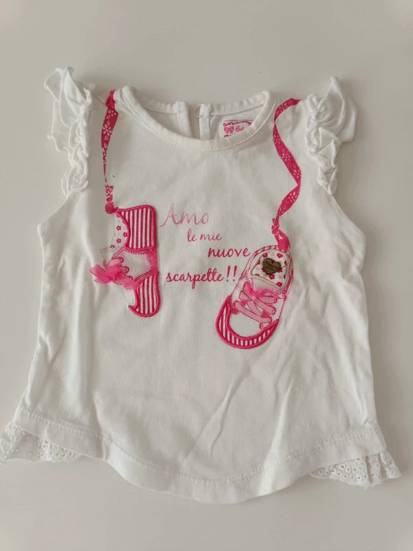 Baby T-Shirt weiß – baby magnal (9-12 Monate)