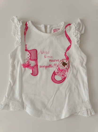 Baby T-Shirt weiß – baby magnal (9-12 Monate)