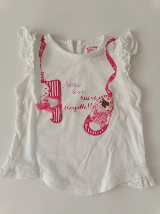 Baby T-Shirt weiß – baby magnal (9-12 Monate)