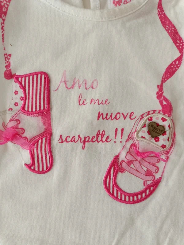 Baby T-Shirt weiß – baby magnal (9-12 Monate)