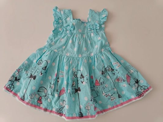 Kleidchen türkis – Mini Kids (9-12 Monate)