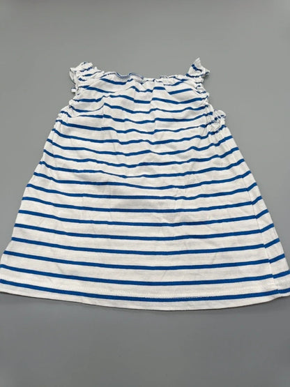Kleidchen weiß/blau gestreift – H&M (9-12 Monate)