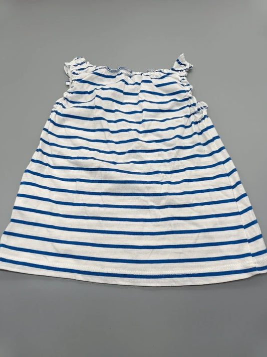 Kleidchen weiß/blau gestreift – H&M (9-12 Monate)