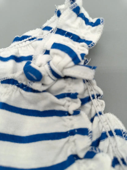 Kleidchen weiß/blau gestreift – H&M (9-12 Monate)