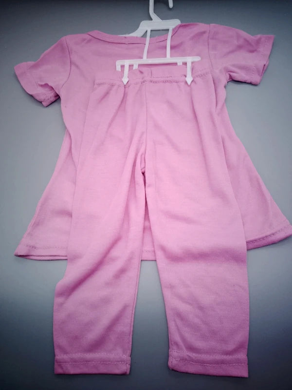 Mädchen Set Rosa Rückseite