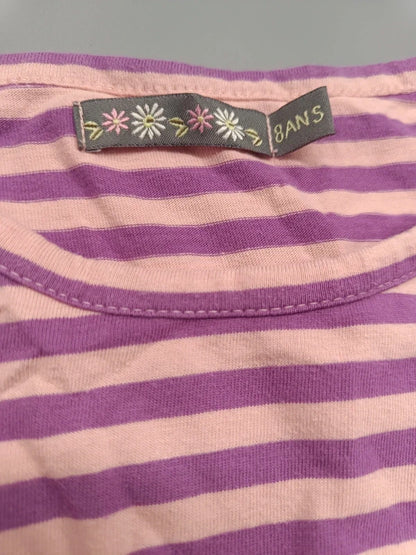 Sweetshirt gestreift lila/flieder (8 Jahre)