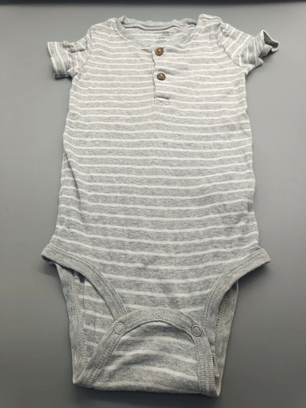 Simple Joys Baby Body Grau Vorderseite