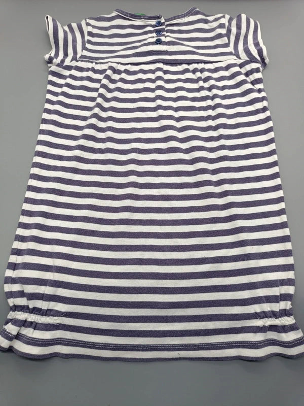 Maedchen Kleid Streifen Maritim Rueckseite