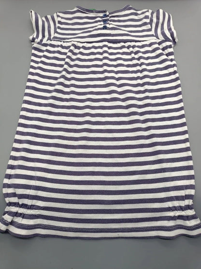 Maedchen Kleid Streifen Maritim Rueckseite