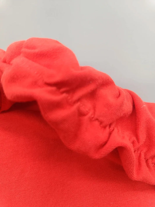 Zara Bluton T-Shirt Rueschenarmel Detail