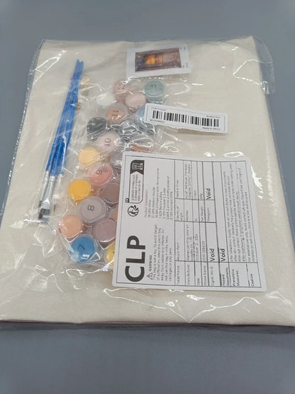 Nummerierte Leinwand des Acryl Paint Malen-nach-Zahlen-Sets