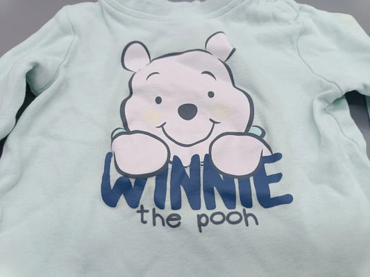 Disney Baby Winnie the Pooh Langarmshirt mint Gr. 74 – Detail Print