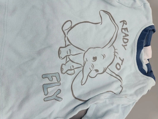 Disney Dumbo Langarmshirt hellblau Gr. 80 – Detail Print
