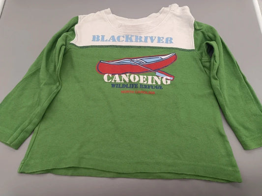Impidimpi Langarmshirt grün Blackriver Canoeing Gr. 86 – Vorderseite