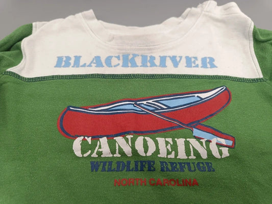 Impidimpi Langarmshirt grün Blackriver Canoeing Gr. 86 – Detail Print