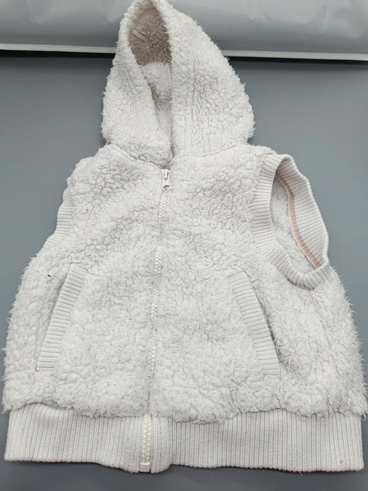 Kiki & Koko Teddyfleece-Weste creme Gr. 104 – Vorderseite