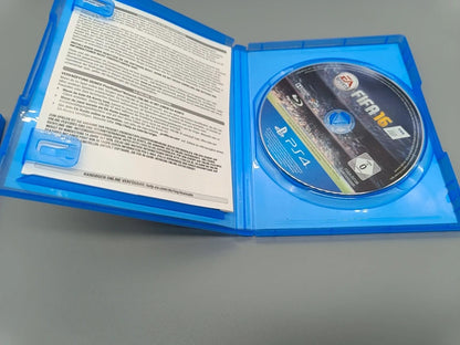FIFA 16 PS4 Disc mit bedruckter Oberseite und Beileger