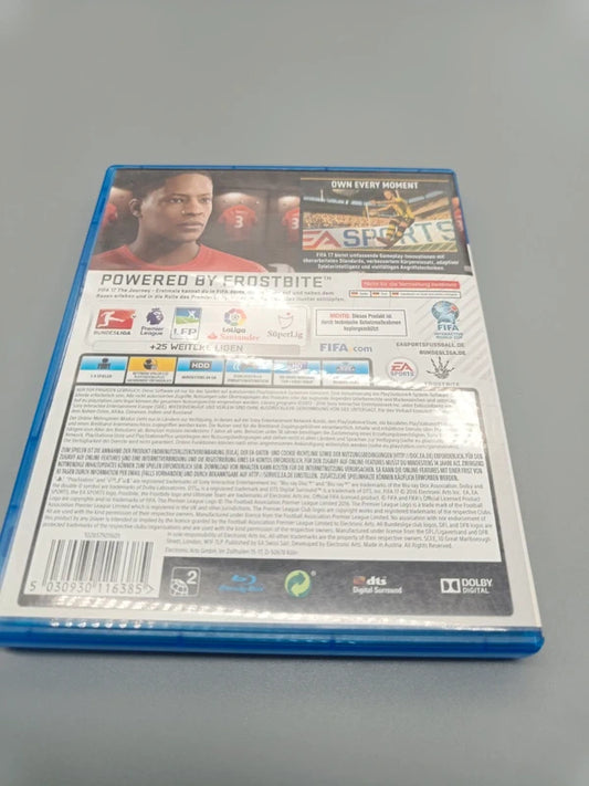FIFA 17 PS4, Rückseite der Spielhülle