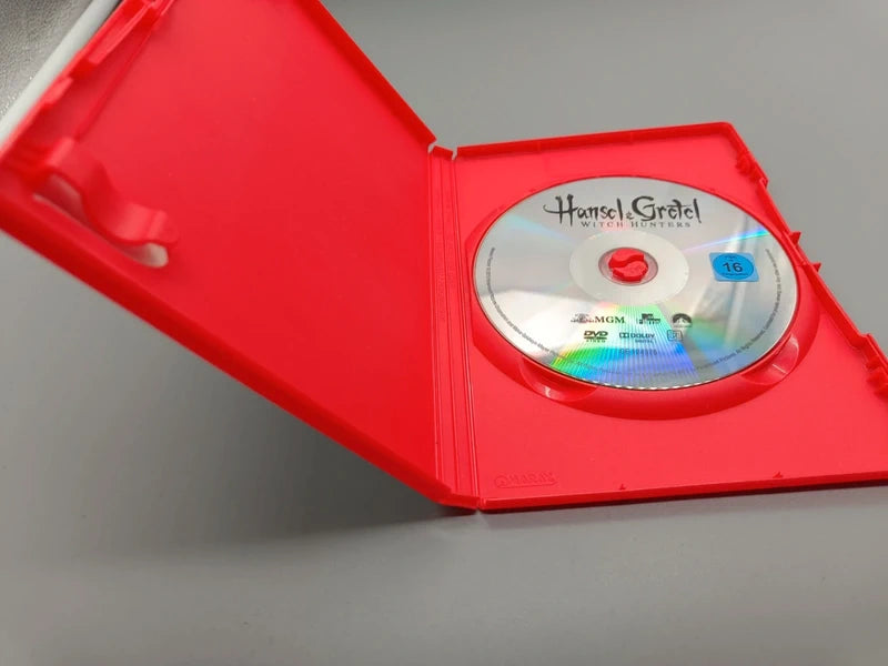 Hänsel & Gretel – Hexenjäger DVD, bedruckte Disc in geöffneter Hülle
