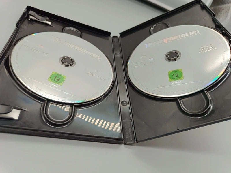 Transformers – Die Rache DVD, beide Discs in geöffneter Hülle